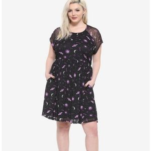 Hot Topic Celestial Mesh Dress